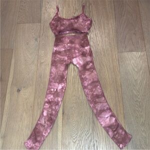 FREE PEOPLE | NWOT Tie Dye Sports Bra and Legging Set